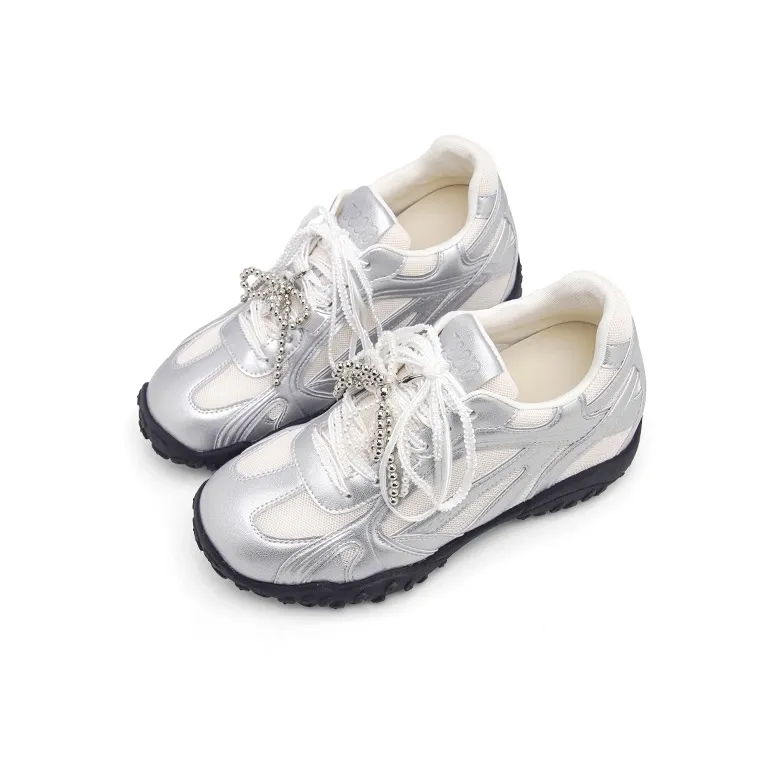 UNCLEWEN Eiffel Slip Resistant, Breathable, Height Increasing Low Top Chunky Sneakers Women's-1