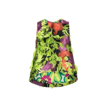 La DOUBLEJ. La Scala Wonderland-pattern Blouse