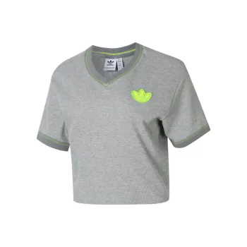 adidas originals Women'ss Cropped Short Sleeve T Shirt Gray
