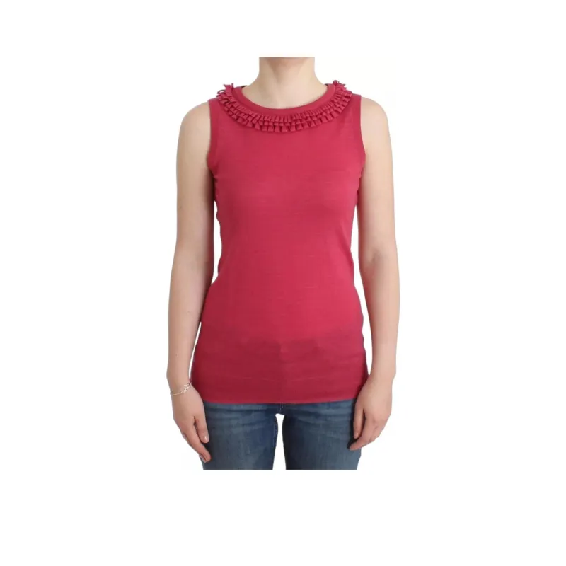 JOHN GALLIANO Tank Tops Women's Red-0