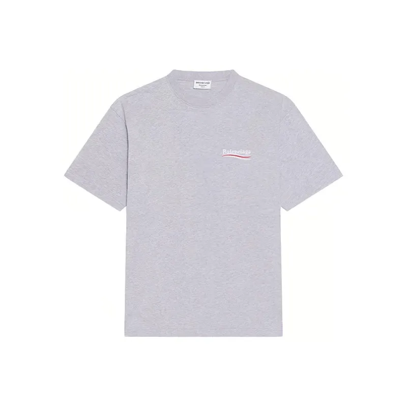 Balenciaga Political Campaign T Shirts Women's Gray-0