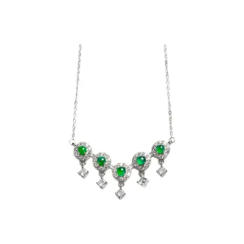 PUPAN Ice Glutinous Jadeite Necklaces Women's