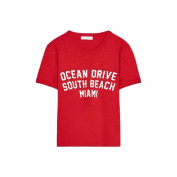 ZARA Regular T Shirt Women's Red