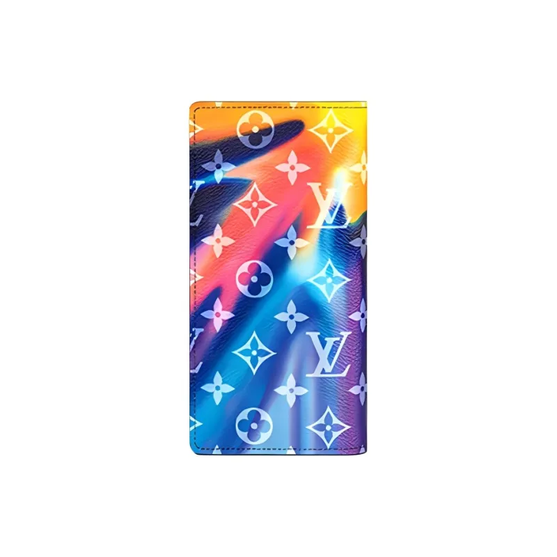 LOUIS VUITTON Brazza Wallet Sunset Monogram Multicolor-2