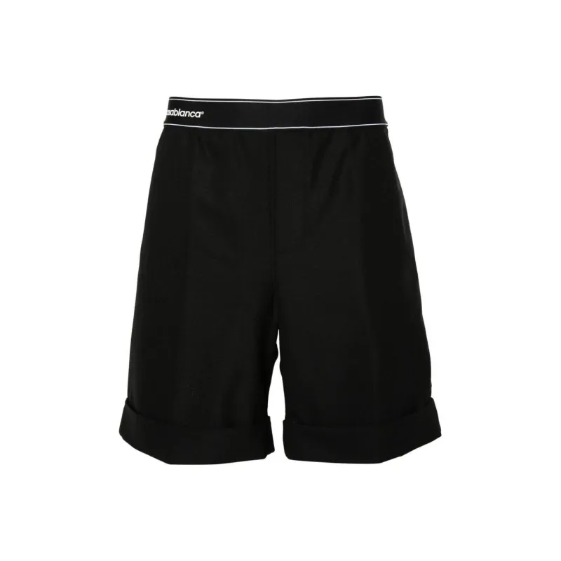 CASABLANCA Twill weave Tailored Shorts-0