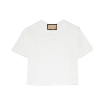 GUCCI Square G embellished Cotton T shirt