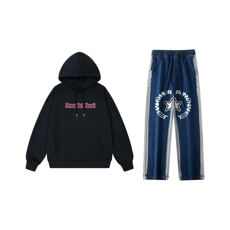 RUNNINWHEEL Sweatshirt Sets Unisex-22