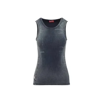 DIESEL Sleeveless Ribbed Knit Top