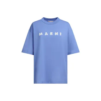 MARNI Logo Printed Crewneck T Shirt