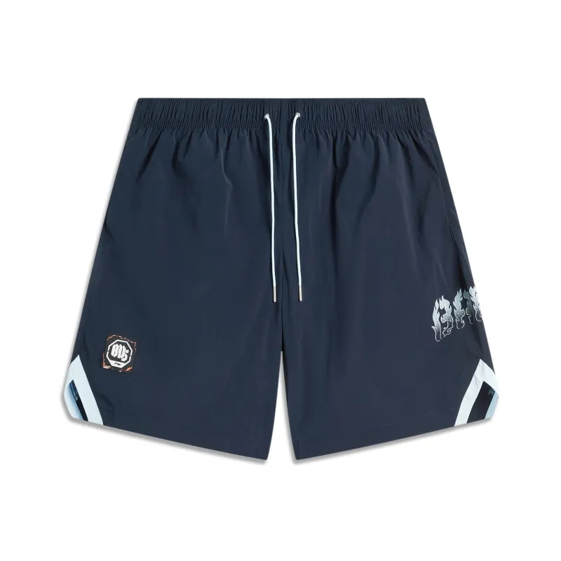 LiNing Badfive Casual Shorts Men's Dark Marine Blue-0