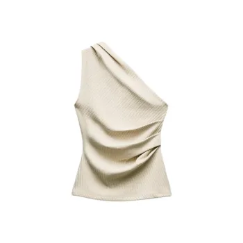 ZARA Tank Tops Women's Beige