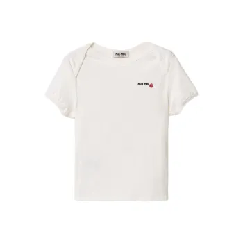 MIU MIU X Petit Bateau Embroidered T shirt