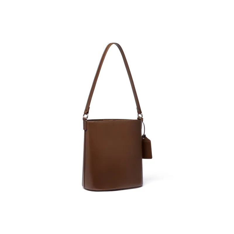 NAVIGARE Cow Split Leather Bucket Bag, Shoulder Bag Regular Women's Multicolor-10