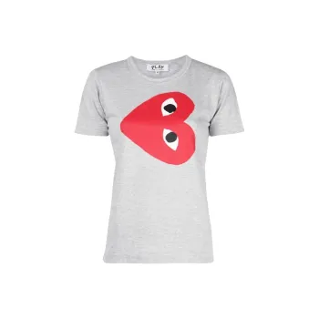 CDG Play Heart Printed T Shirt