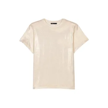 Maje Lamé effect T shirt