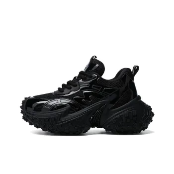 U7 Low Top Chunky Sneakers Men's Black