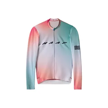 MAAP Blurred Out Pro Hex LS Jersey 2.0 Cycling Clothing Men's Jade Green