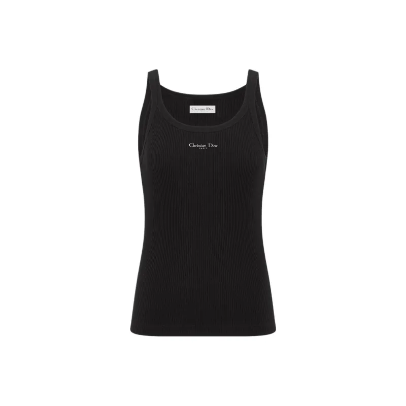 DIOR SS25 Spring Summer Ready to Wear Collection Tank Top Women's Black-0