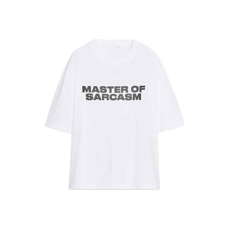 ZARA Drop Shoulder Sleeve T Shirt Women's White-0