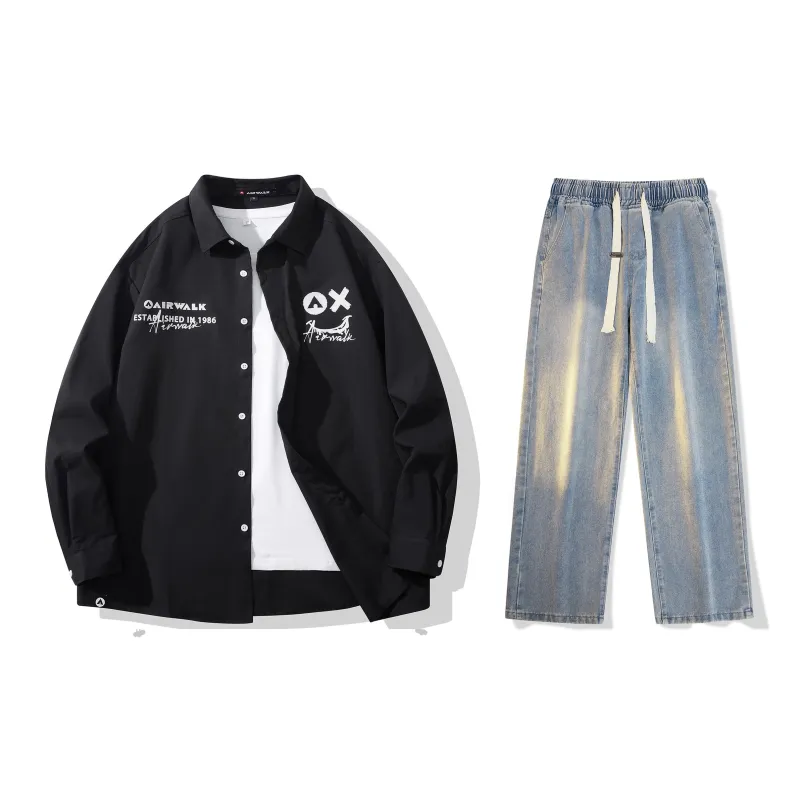 Airwalk Shirt Matching Sets Unisex-20