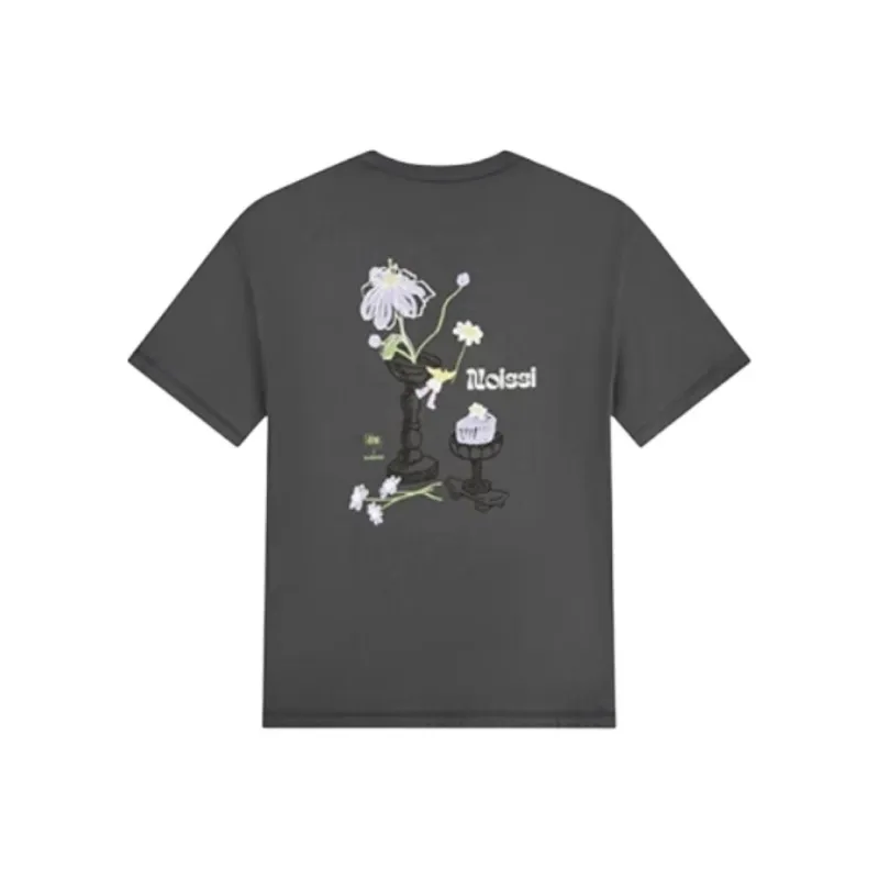 QIAODAN Sports Life Collection T Shirt Women's Black Sand Gray-1