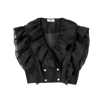 Sandro Crop Tops Women's Black