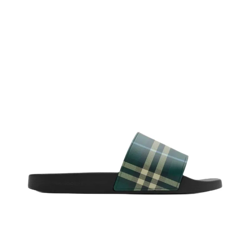 Burberry Slide Slippers Men's Green-1