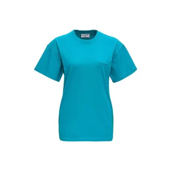 Balenciaga Wide Line T Shirt Turquoise