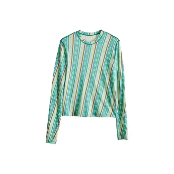 Rizhuo T Shirt Women's Secret Realm Green