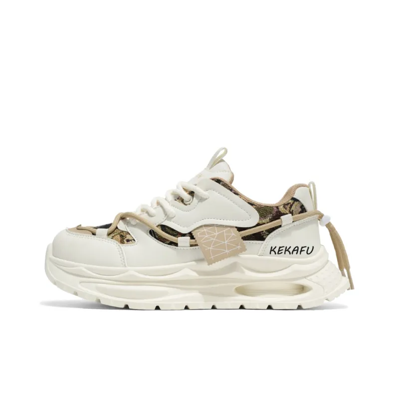 KEKAFU Cushioning Slip Resistant Height Increasing Low Top Chunky Sneakers Men's-3