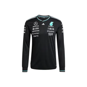 Adidas x MERCEDES AMG AEROREADY SS25 PETRONAS F1 Racing T Shirts Men's Black
