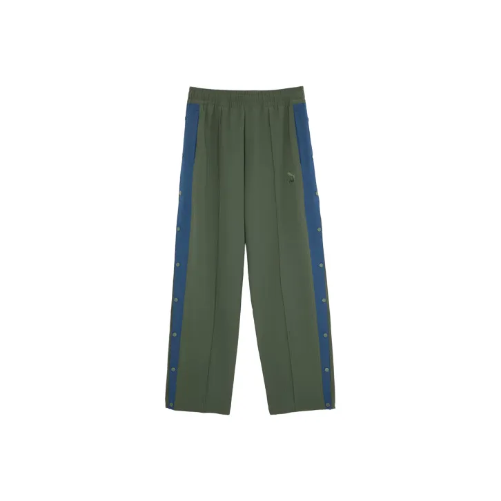 PUMA Fall 2022 T7 Collection T7 WOVEN PANTS Casual Pants Unisex Army Green-0