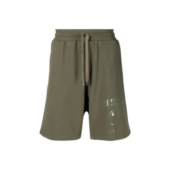 MOSCHINO Sports Shorts Men Army Green