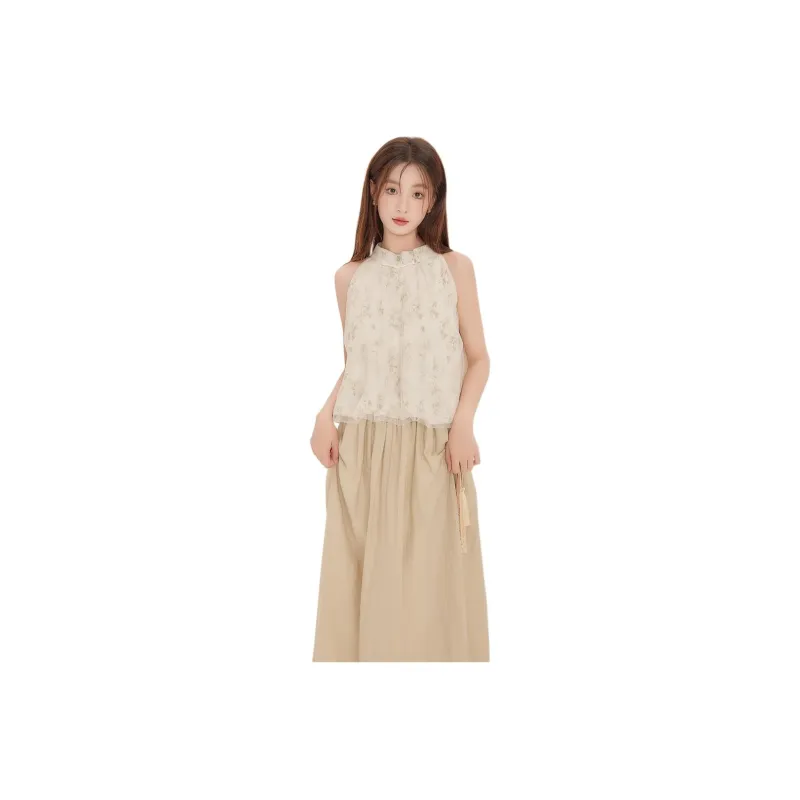 PZGE SS24 Tank Tops Women's Apricot-0