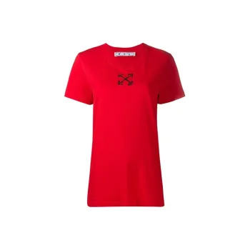 OFF WHITE Ss20 T Shirts Women's Red
