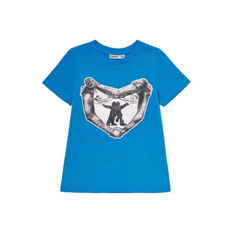 OPENyy T-Shirts Women's Blue-0