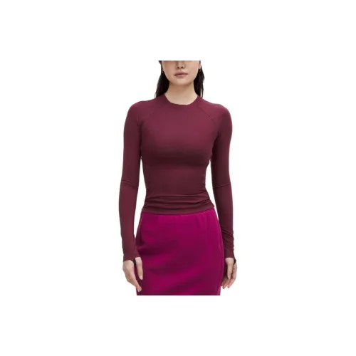 Lululemon Long Sleeve T Shirt Women's Dark Red
