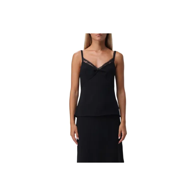 VINCE Lace trim Top-0