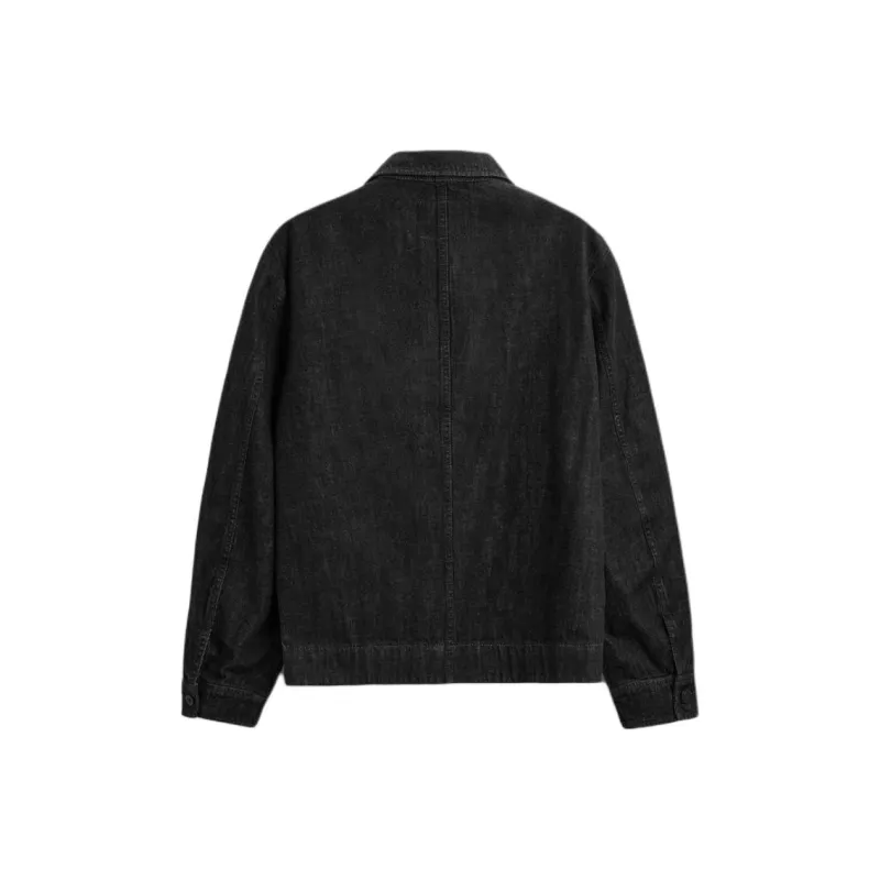 ZARA Denim Jackets Men Black-1