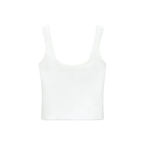 ZARA Tank Tops Women's White