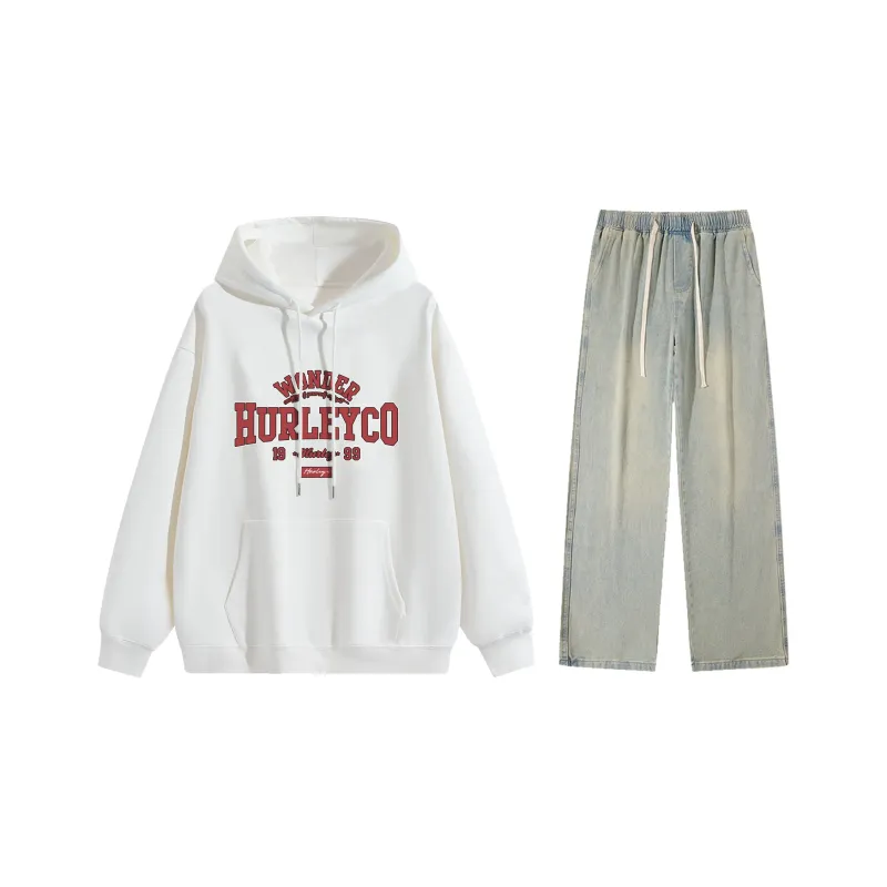 Hurley Sweatshirt Sets Unisex-12