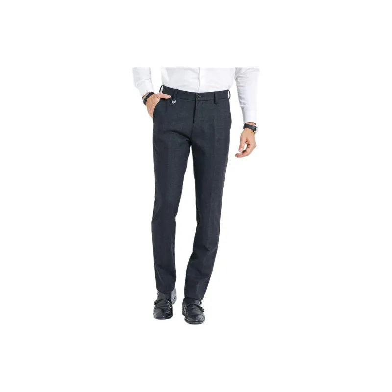 Raidy Boer Casual Pants Men's Gray Plaid-0