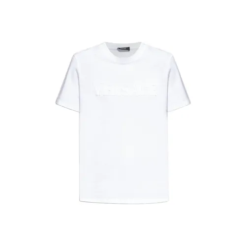 VERSACE Logo Appliqué Crewneck T Shirt
