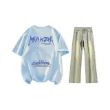 Arctic Ice Blue+Yellow Mud Jeans