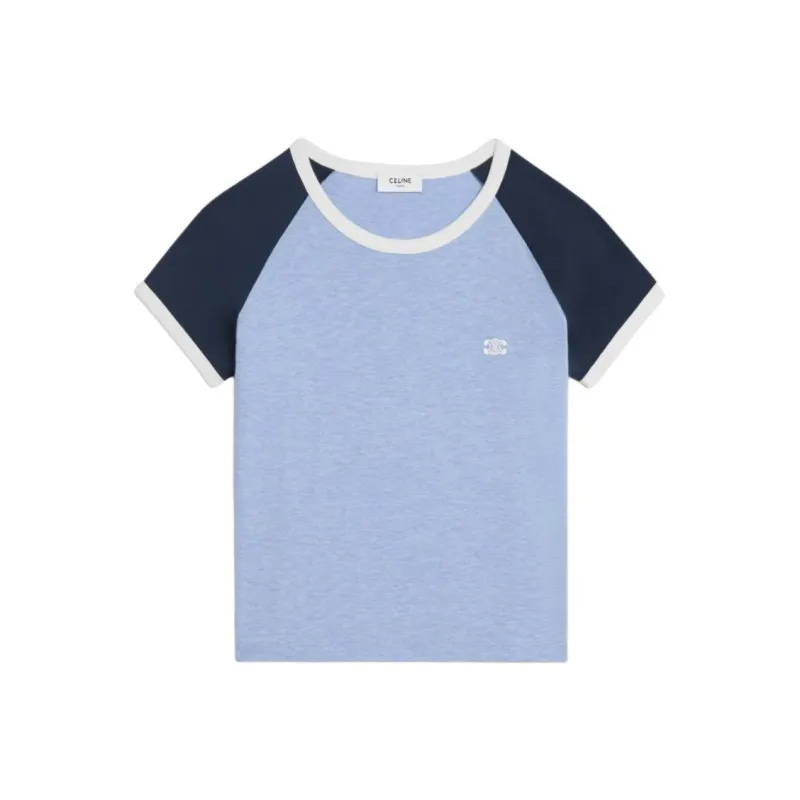 CELINE SS25 T Shirt Women's Blue-0
