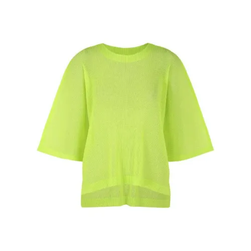 PLEATS PLEASE ISSEY MIYAKE T-Shirt Women's Yellow Green