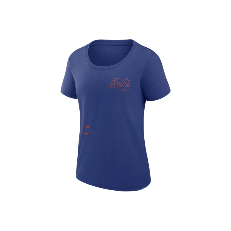 Nike New York Mets Authentic Collection Early Work Women's Nike Dri FIT Mlb T Shirt-0