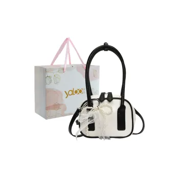 Yalu PU Shoulder Bag, Crossbody Bag, Handbag Women's Ecru/Pink/Blue/Silver/Black