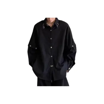 MGXEK Shirts Men Black
