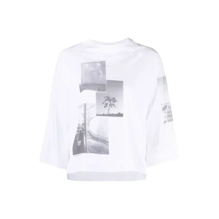 GANNI Basic Cotton Jersey Oversized T Shirt 'Bright White'-0
